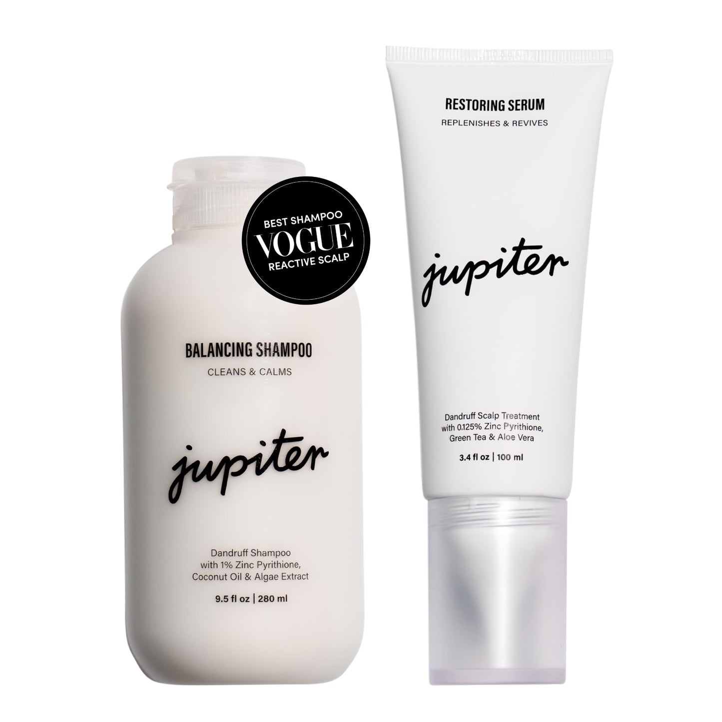 Jupiter Anti-Dandruff Scalp Serum, Leave-On Restoring Serum, for Dry, Itchy, & Oily Scalp, Aloe Vera, & Niacinamide, Color-Safe, Vegan, Cruelty-Free, Paraben, Phthalate, & Sulfate-Free, 3.4 fl oz
