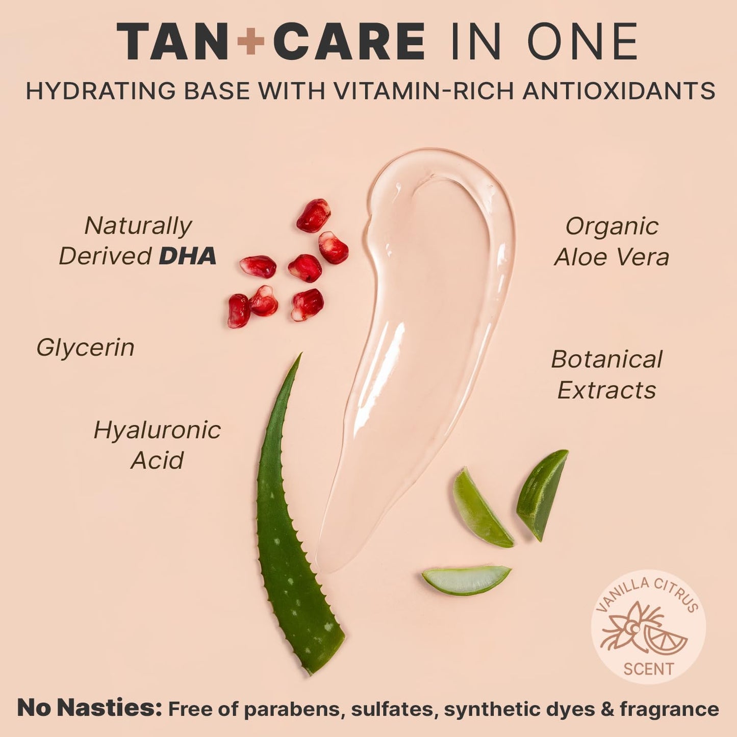 Face Tanner Serum - USA Made with Natural & Organic Ingredients, Sunless Self Tanner for Face with Anti-Aging Hyaluronic Acid, Non Toxic Bronzing Serum for Streak-Free Fake Tan & Natural Glow